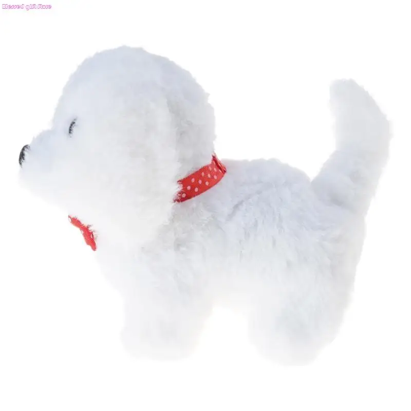 D0JC Plush Robotic Dog Companion Toy With Life Like Movement Simulation Barking For Kids Realistic Play And Emotional Bonding
