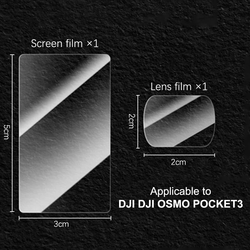 2 szt. Obiektywu folia ochronna na ekran folie ze szkła hartowanego HD do kieszeni DJI Osmo 3 kamera kardanowa akcesoria