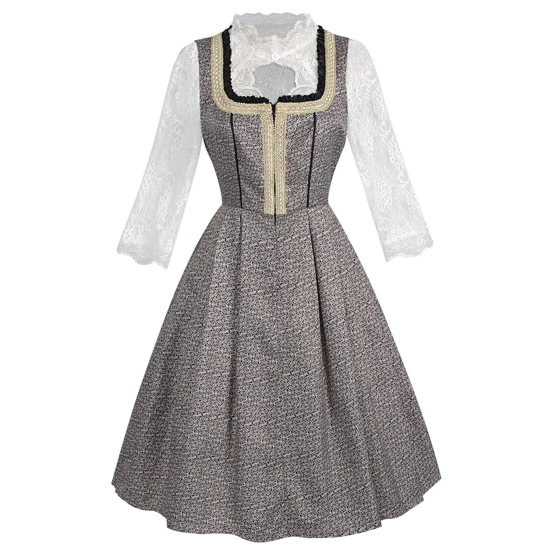 Großes deutsches Oktoberfest-Dirndlkleid für Damen, Karneval, traditionelles bayerisches Kleid, Party-Outfit, Cosplay-Kostüme, Biermädchen