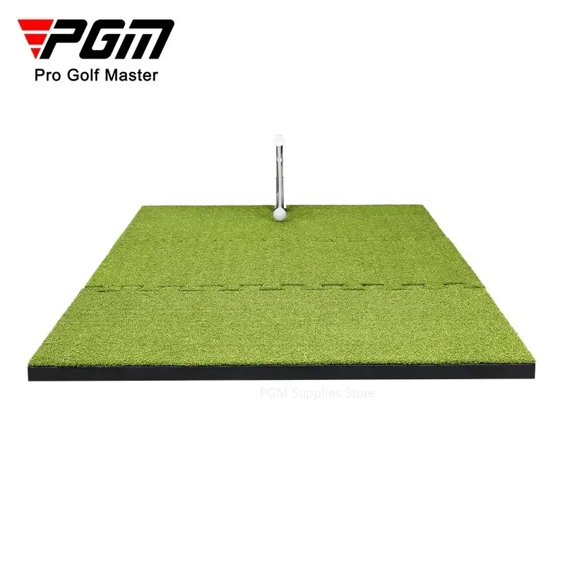 PGM Golf Swing Practitioner Spliced Strike Mat with 360 ° Rotation and Adjustable Height Training Pad HL012