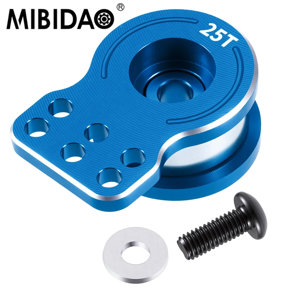 MIBIDAO 1 Stück Aluminiumlegierung Servoarm 25T Servohorn für 1:12 Tamiya 57409 Lunch Box RC Auto Upgrade-Teile