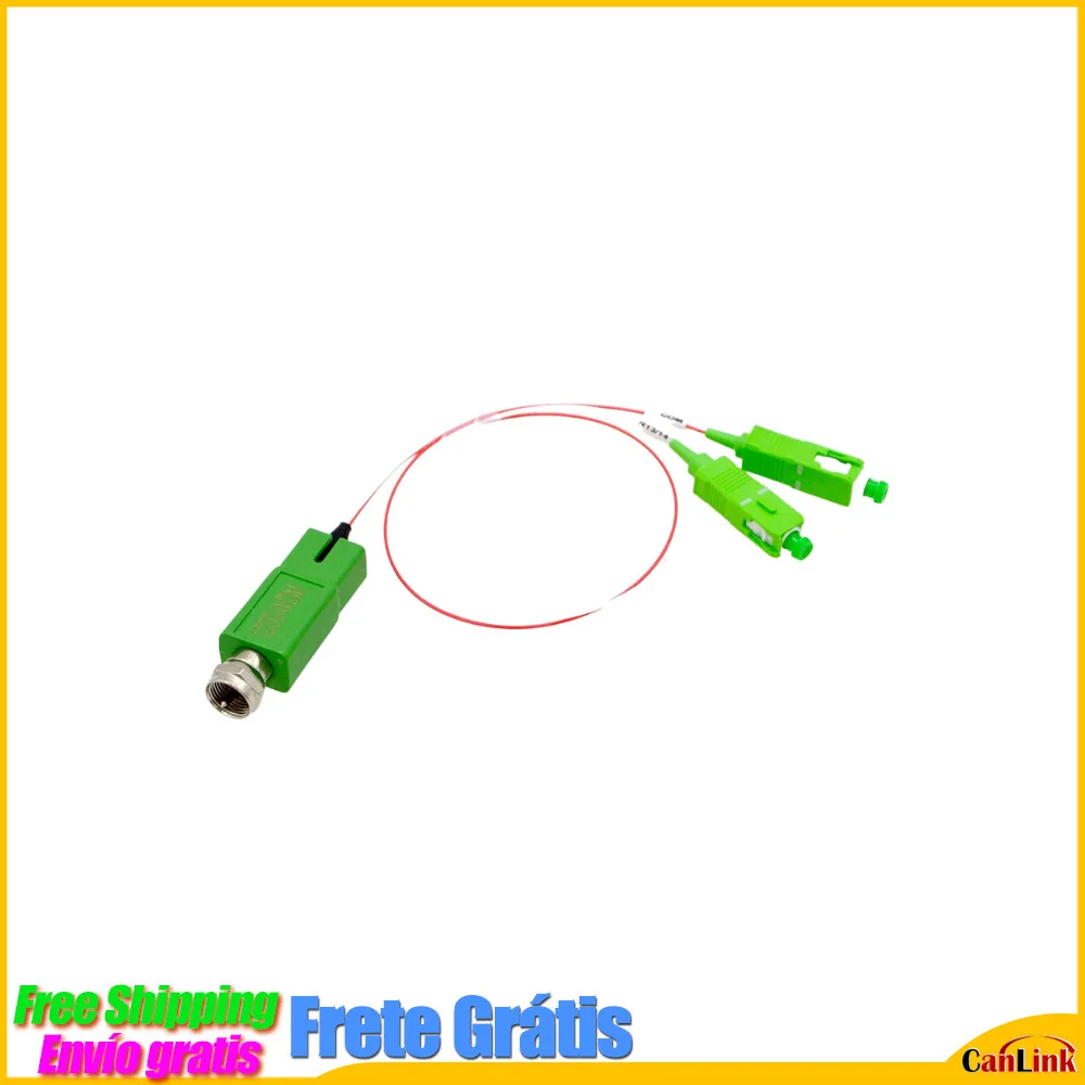 Imagem -03 - Receptor Óptico Passivo Jumper tipo Sigle Mode Fibra com Wdmcatv Conversão Fotoelétrica Conector Adaptador Ftth 10 Pcs