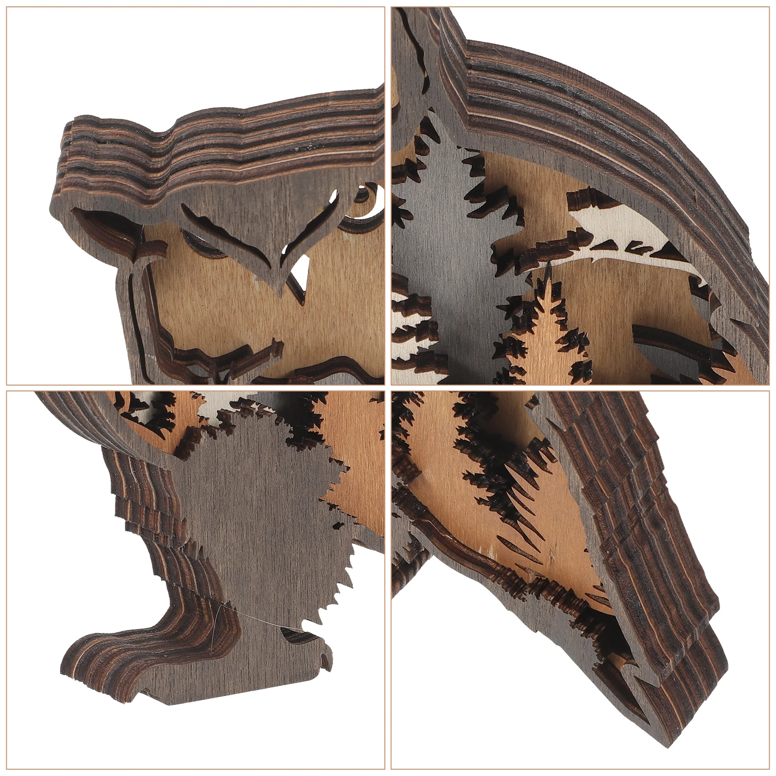 

Creative Owl Decorative Cutout Wooden Home Accessory Rustic Living Room Wall Art Farmhouse Bedroom Woodcraft