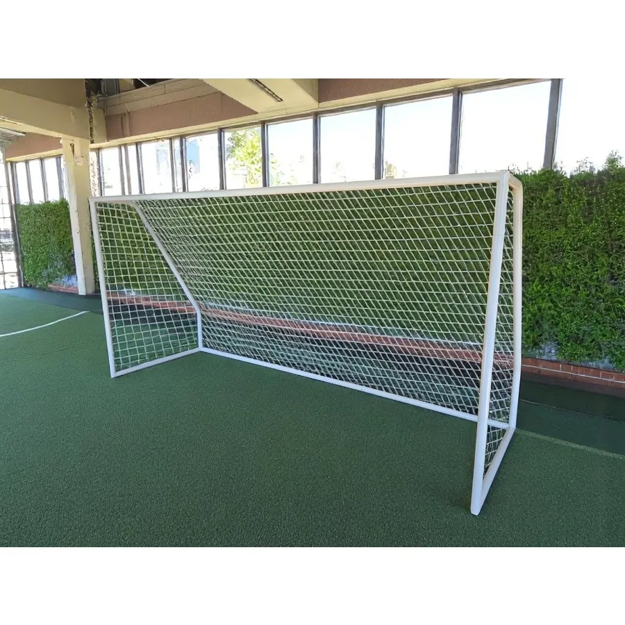 Premier 12 x 6 pies. Portería de fútbol de acero de tamaño juvenil para entrenamiento y práctica: características 2 de diámetro, marco de acero más fuerte, duradero, 4 m