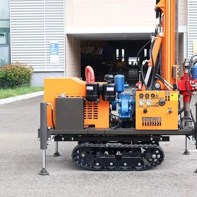 Customized 200M Diesel Crawler Rotary Drilling Rig High Wear Resistance Prolonged Rock Drilling Deep Water Well Drilling Rig