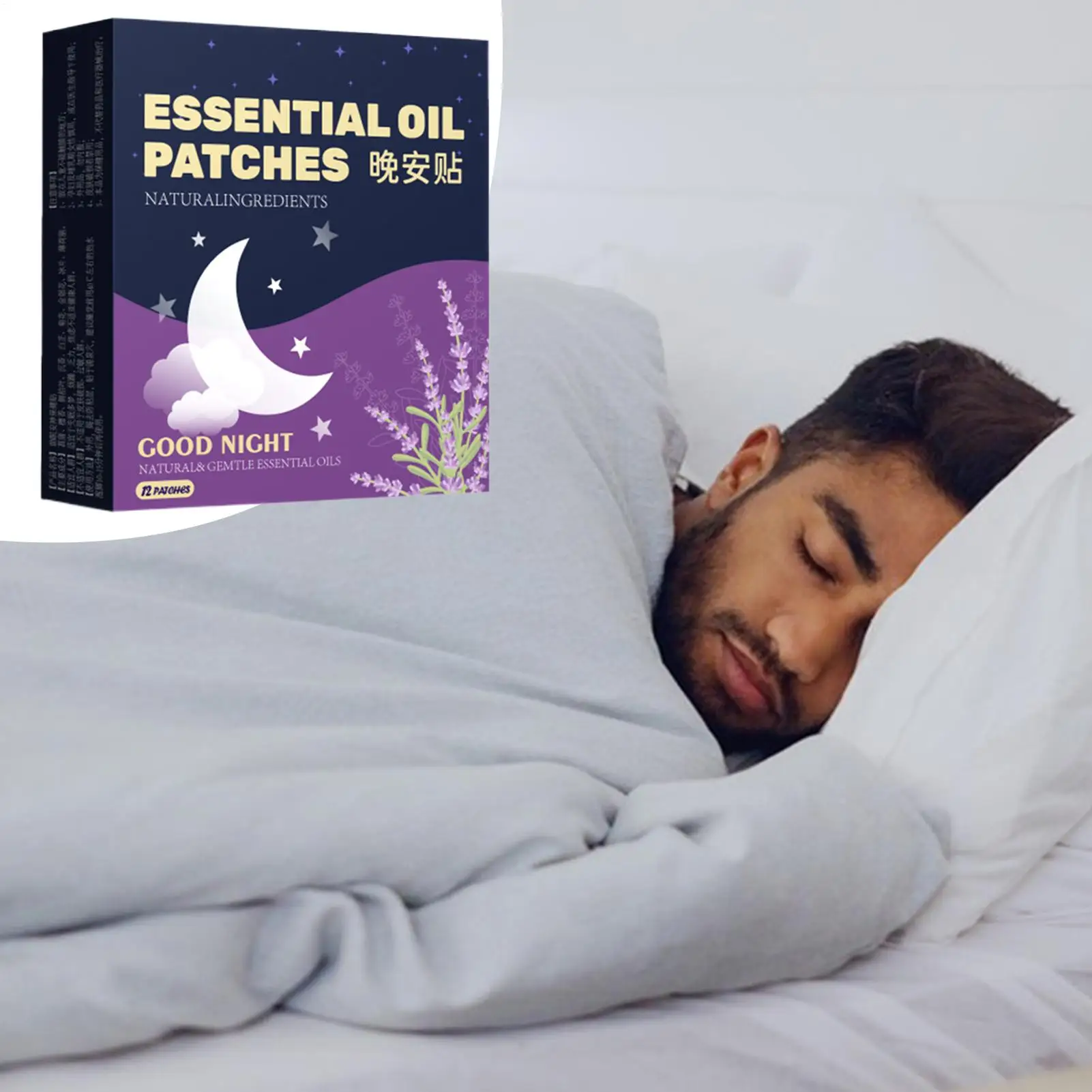 Sleep Patches for Women Natural Sleep Support Patches Tension Care Strips for Stress Reduction Bedtime Women Seniors Home