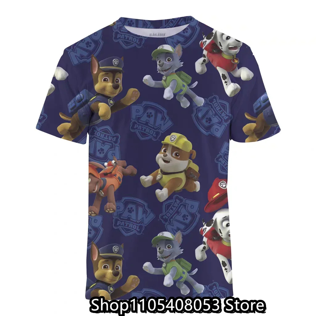 PAW Patrol toy dog Kids Clothing Tops Boy T-shirt 3D Print pat patrouille T Shirts Anime Short Sleeve Baby Child Birthday Gift