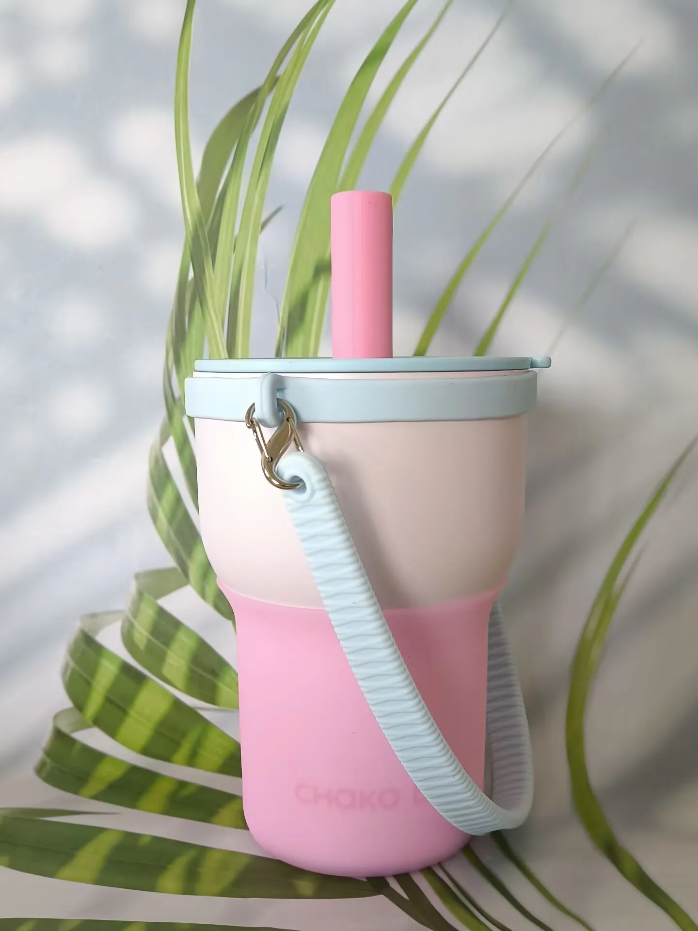 

Силиконовый держатель для чашки Chakolab Double Enjoyment Ice King, крышка для чашки с веревкой для ручной переноски, универсальный, подходит для чашек 570 мл, 600 мл