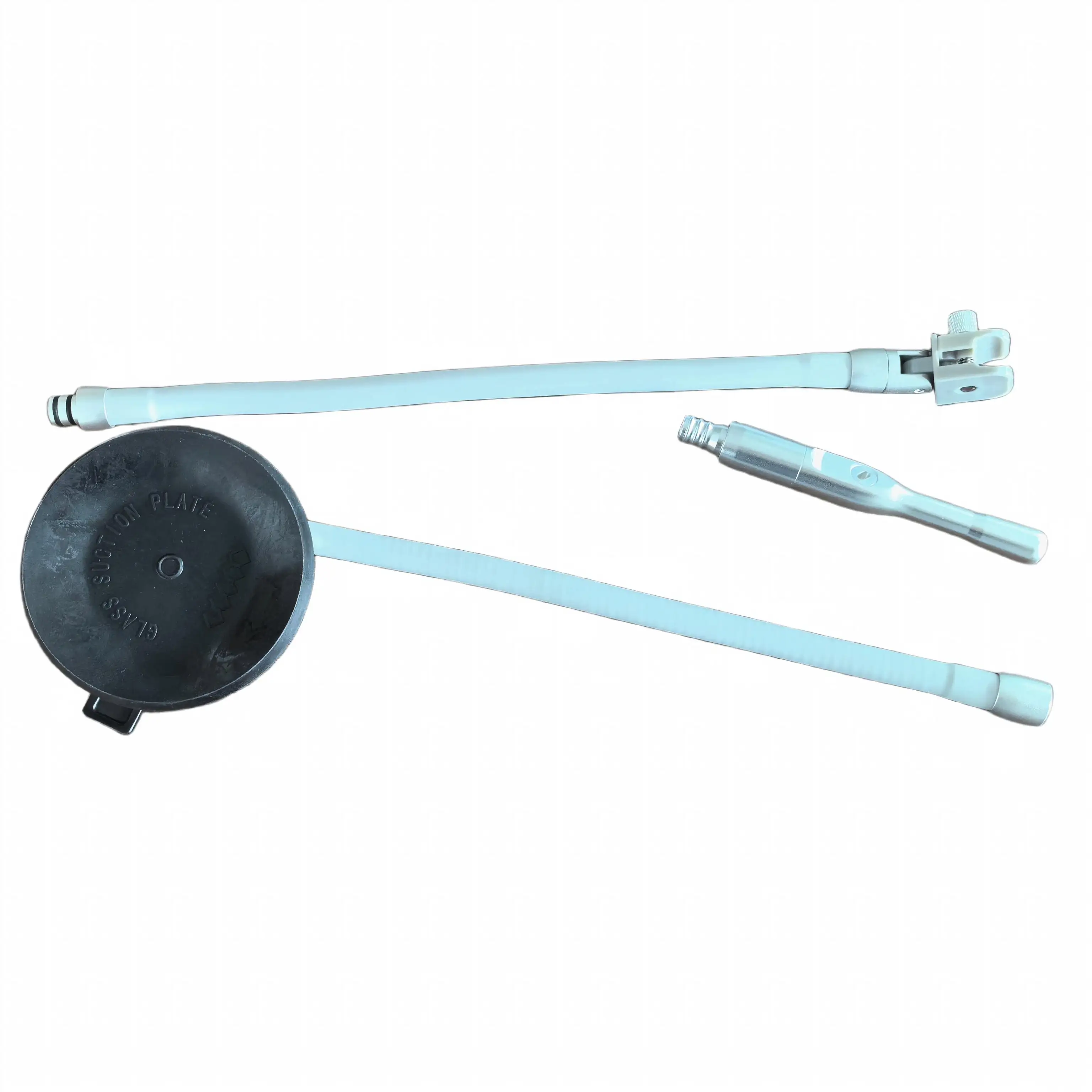 Dental Saliva Ejector Bracket 1 Set 360° Rotatable Dual Joint Flexible Tube Suction Cup Mount Aspirator Holder for Dental Chair
