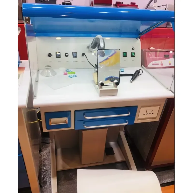 【2026】 AX-JT5 Laboratory Equipment Technician Work Bench With Suction Hood Single Workstation