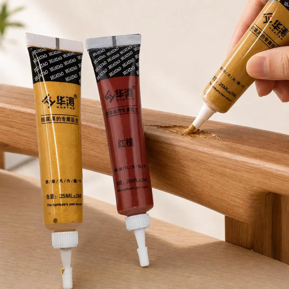 Furniture Touch-up Paint Multicolor Wooden Furnitures Scratch Repair Agent Polymer Resin DIY Repair Tools,Floor Repair Pastes