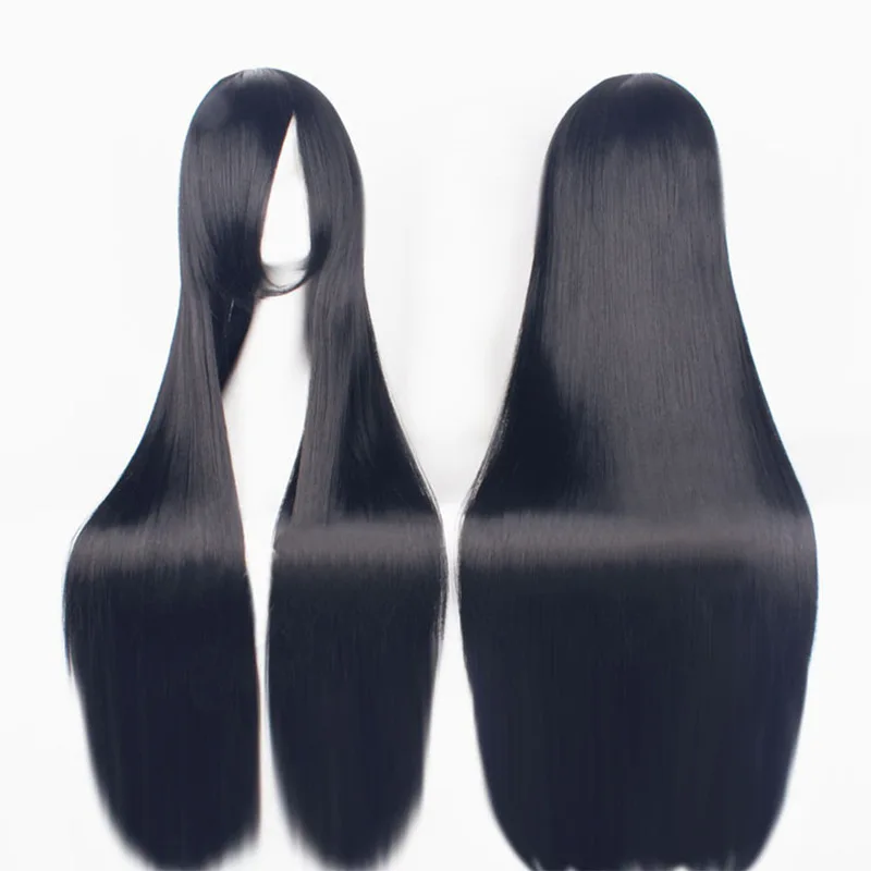 Cosplay wig Harajuku style black long