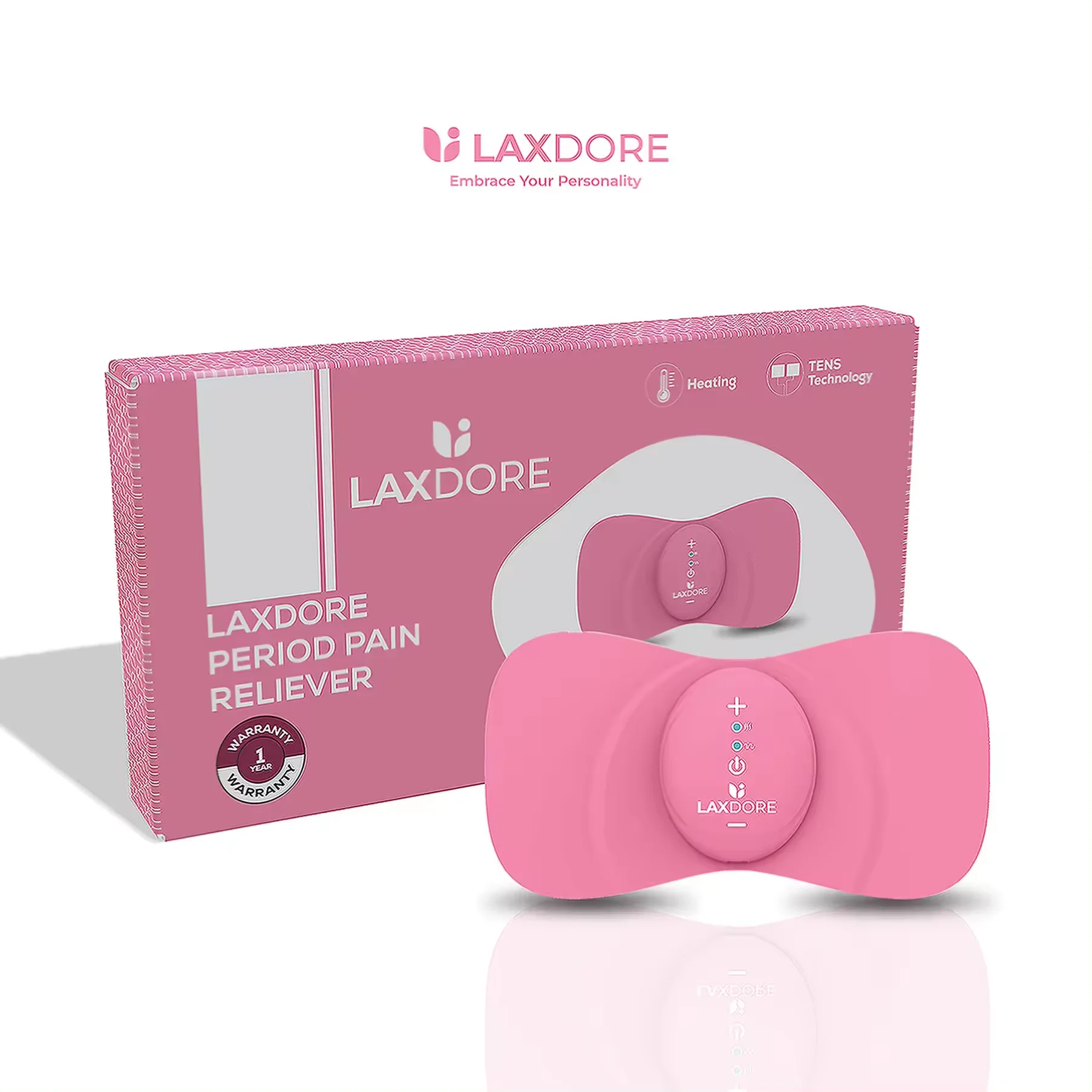 

Rechargeable Massager for Menstrual Pain Relief Heat and 3 Tens Modes for Endometriosis