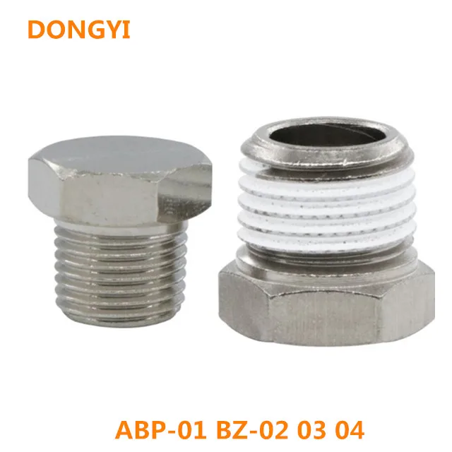 10 Pcs/ lot Original Inner hexagon Pneumatic Plug for ABP-01 BZ-02 03 04