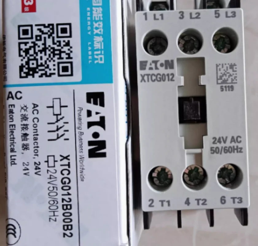 2PCS New EATON Compact Contactor XTCG012B00B2(24V50/60Hz)