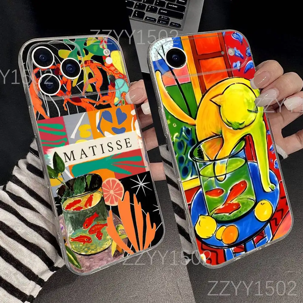 

Henri Matisse Art Phone Case For iPhone 17,16,15,14,13,12,11 Pro,Max,Plus,X,XS,XR,SE4,E Mini Transparent Soft
