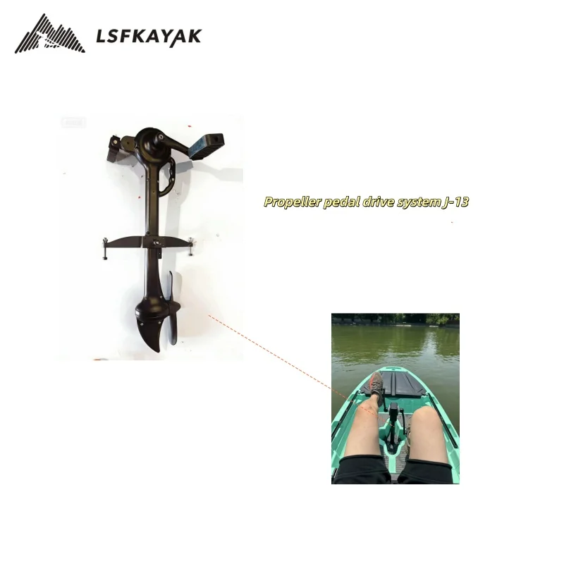 Practical Replaceable Propeller Foot Pedal Drive Assembly with Fins for Outdoor Fishing Kayak Replacement Parts