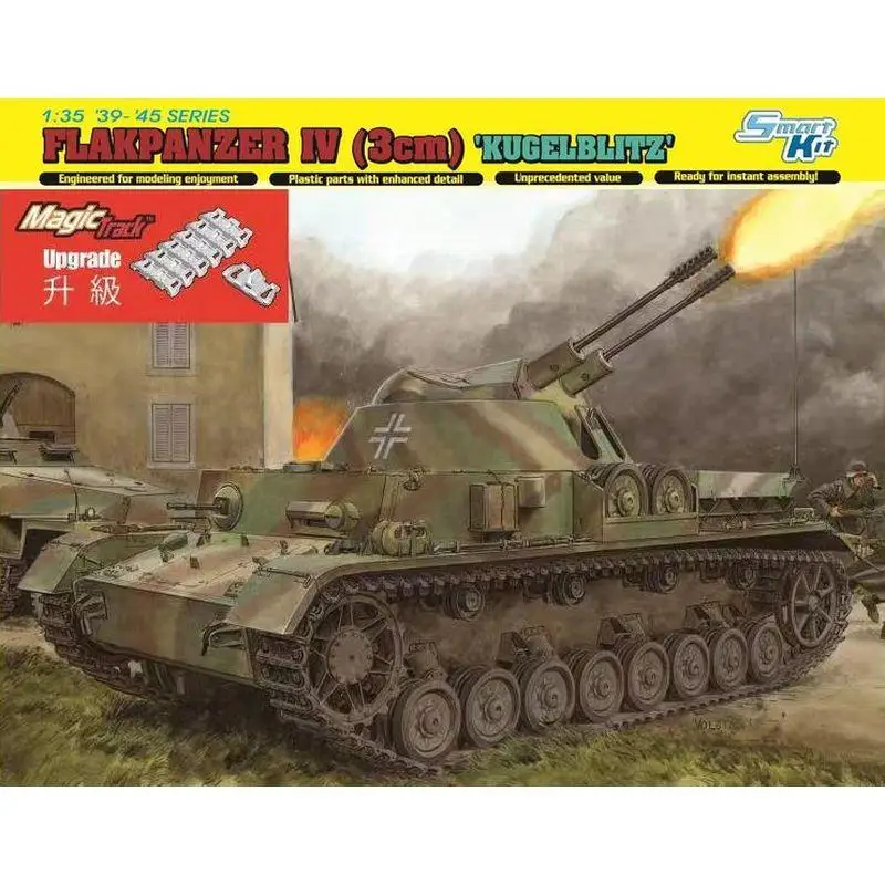 

DRAGON 6889 1/35 Flakpanzer IV (3cm) 'Kugelblitz' & Magic Tracks