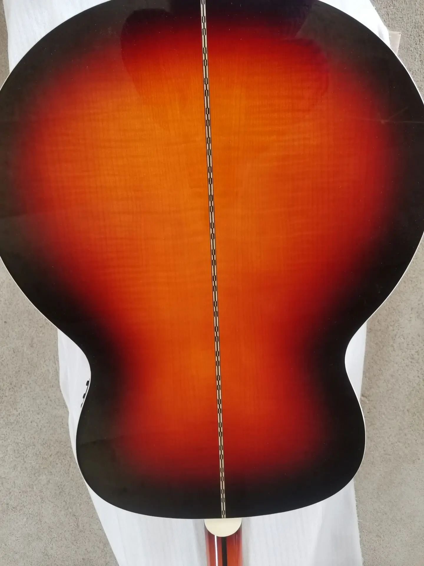 Factory Custom solid wood sunburst acoustic guitar AAA quality Guitarra,handmade flame maple jumbo 43 guitar custom logo