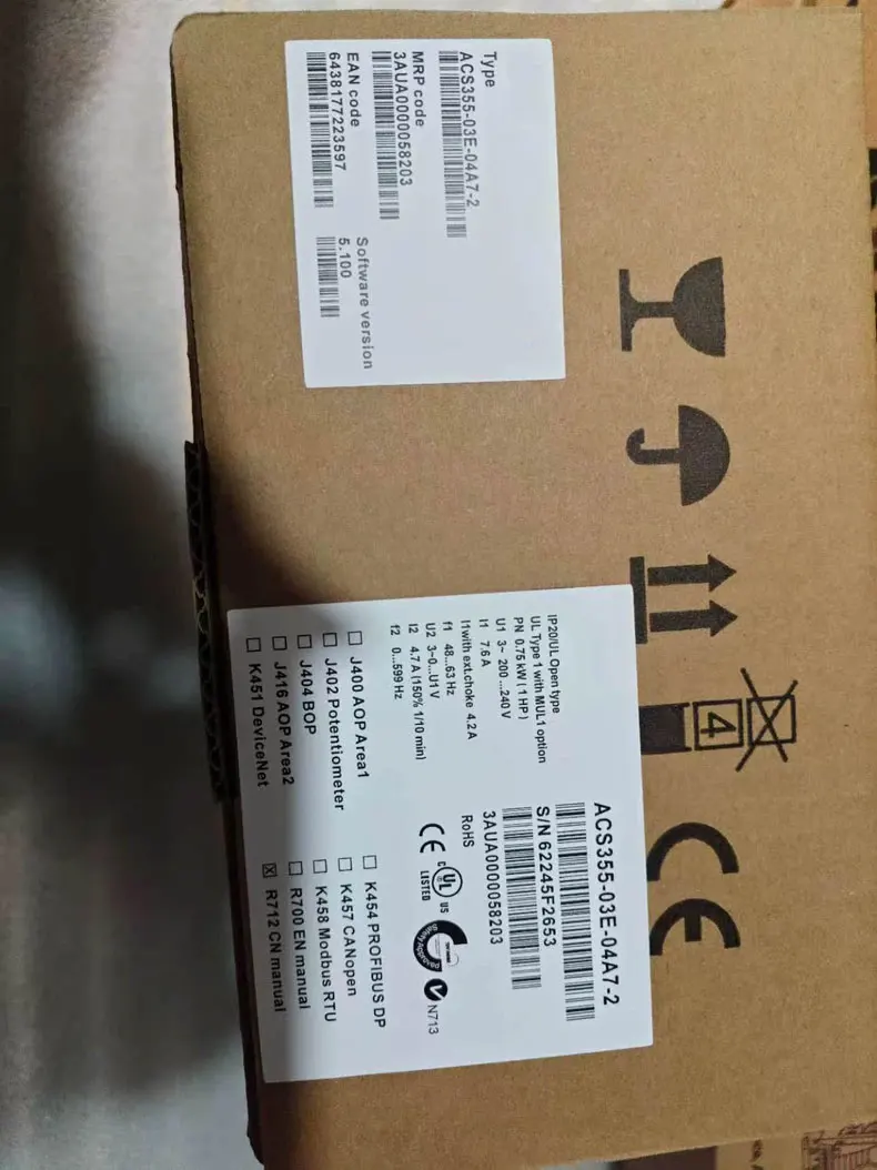 Brand New ACS355-03E-02A4-2 ACS355-03E-03A5-2 ACS355-03E-04A7-2 ACS355-03E-06A7-2 One Year Warranty