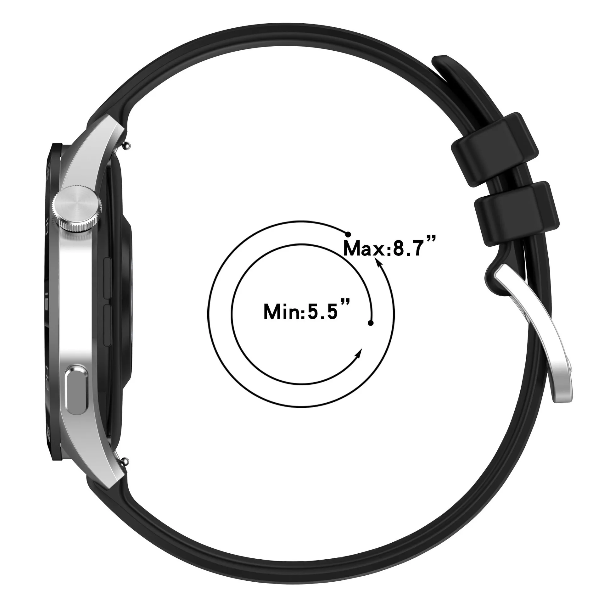 18 مللي متر ل Garmin venu 2S 3S Vivoactive 3S 4S سيليكون حزام حزام الساعات الرياضة استبدال سوار ل Garmin Forerunner 265S 255S