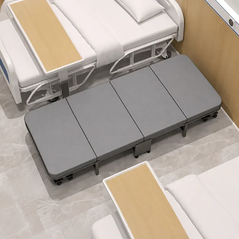 Simple Folding Camp Bed for Office Lunch Break Hospital Accompanying Nap Easy to Collect Household Iron Bed Wholesale