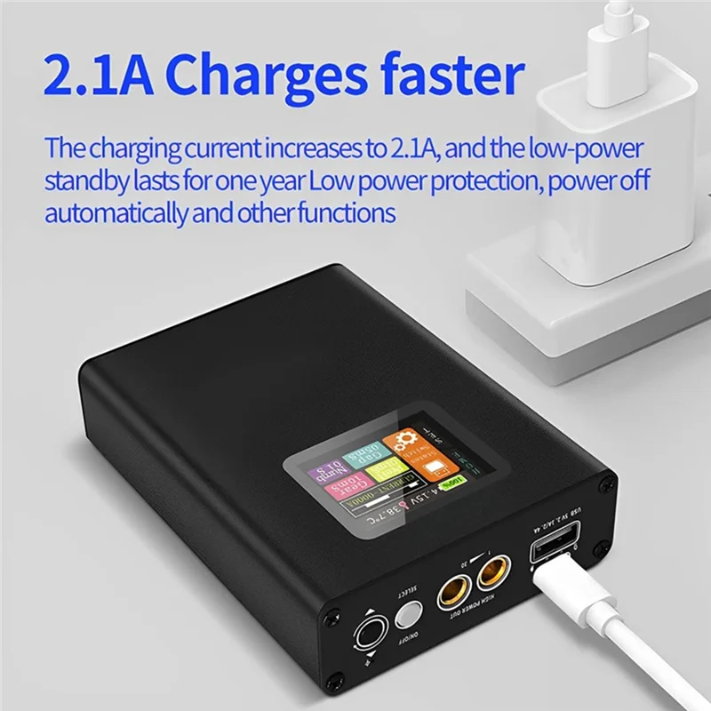 AB42-طقم لحام البقعة المحمولة مع شاشة LCD ملونة، بطارية ليثيوم 500 مللي أمبير لإصلاح بطارية 18650