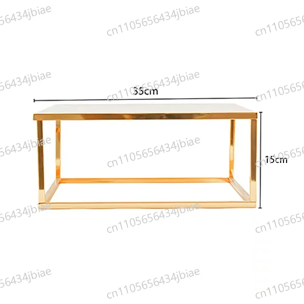 Metal round and square gold floating cake separator holder for wedding birthday party interval dessert table display