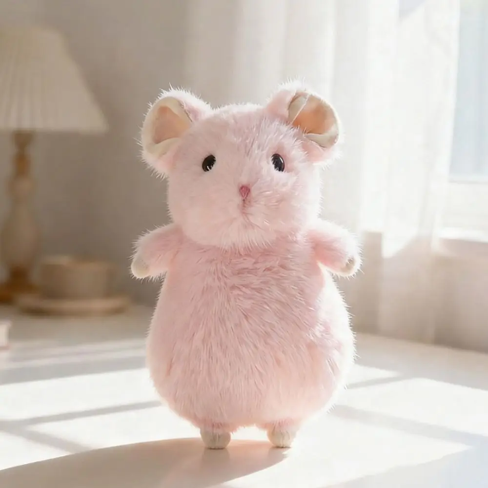 Cuddly Soft Fancy Rat Plush Toy Cartoon Animal Mini Grey White Brown Stuffed Pet Rat Plushie 18cm Fluffy Mouse Plush Pendant