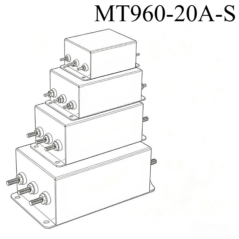 MT960-20A-S three-phase AC filter 440V AC MT960 5A to 1200A inverter output EMC anti-interference sine wave power filter