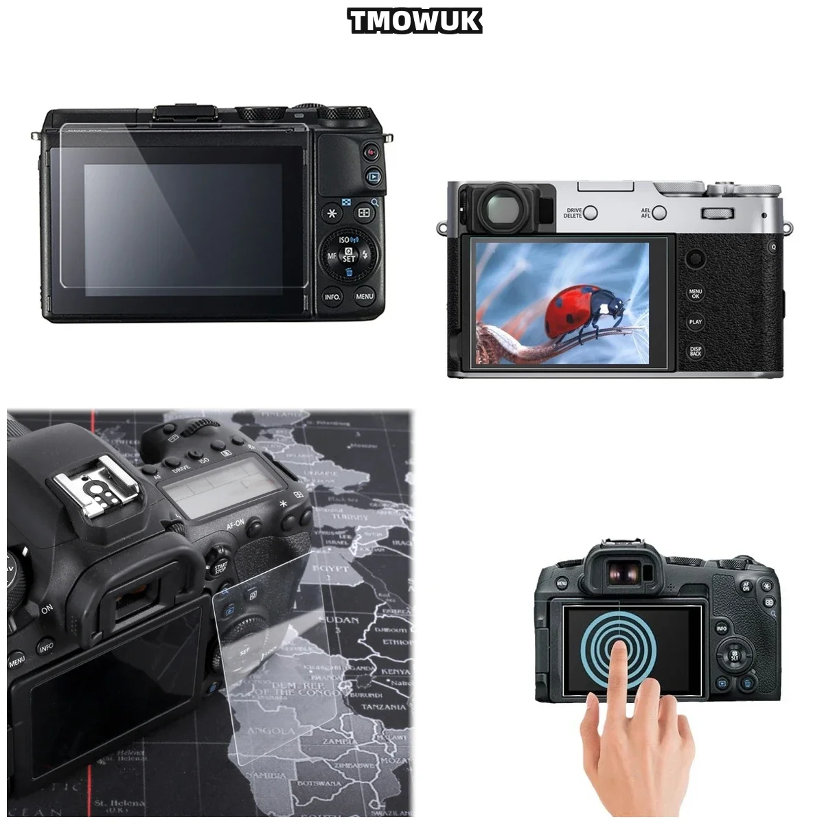 For Fujifilm X70 XT-3 9H Hardness Tempered Glass Screen Protector LCD Film HD Clear Anti-Scratch Cover