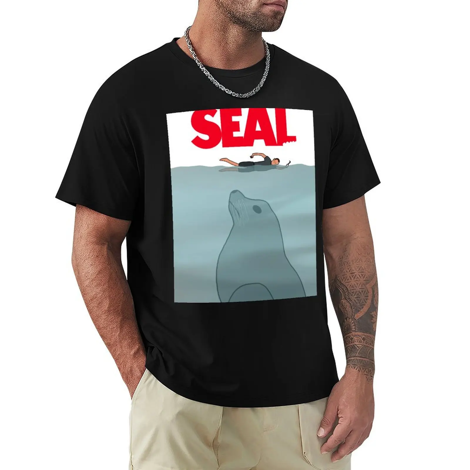 Buster & the Loose Seal - Arrested Development T-Shirt Basic Crew Neck Short Sleeve Top