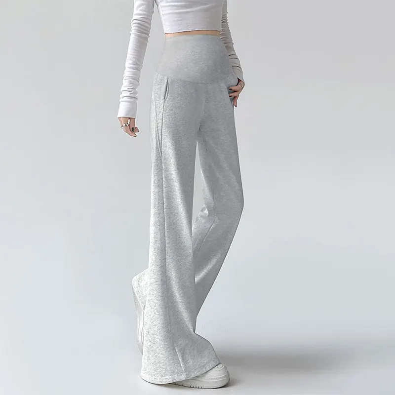 Maternity Maternity Pants Summer Thin Ice Silk Wide Leg Belly Support Plus Size Pregnant Women Casual Daily Wear Home Travel - Aliexpress Deal