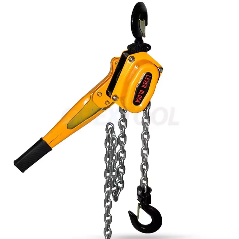 0.75t/1t/1.5t/2t Manual Manganese Steel Hook Wire Manual Traction Hoisting Tool Lever Small Hand Chain Manual traction hoist 3M