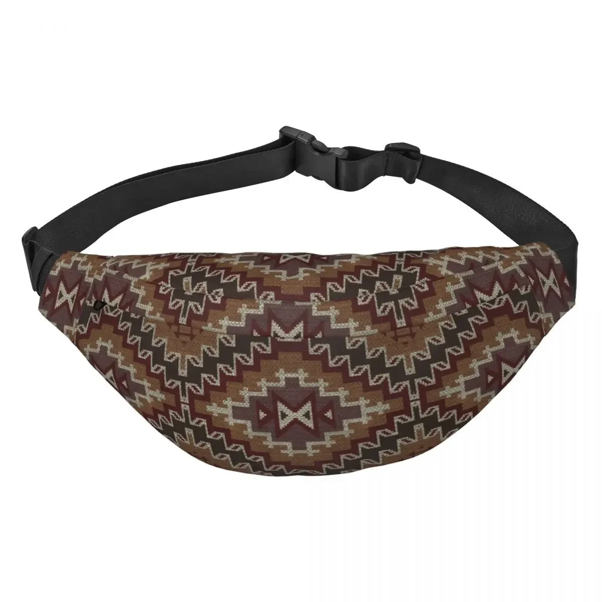 Custom Navajo Patterns Tribal Ethnic Fanny Pack Women Men Sling Crossbody Waist Bag for Travel Hiking Phone Money Pouch