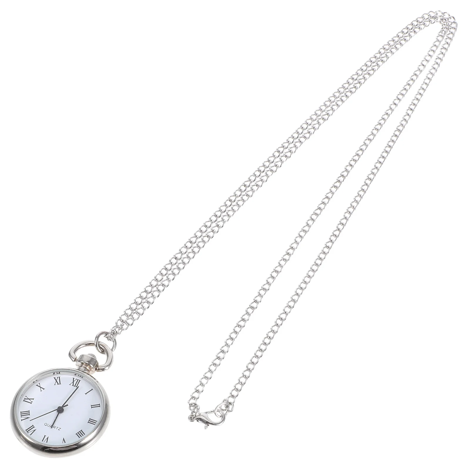 

Pocket Watch Necklace Pendant Vintage Hanging Alloy Glass Modern Practical Precise Timing Craftsmanship Smooth Bright Decorative