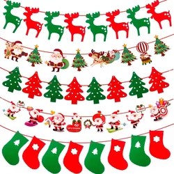 Christmas Banner Garland Merry Christmas Decorations For Home 2024 Christmas Ornaments Xmas Navidad Noel Gifts New Year 2025