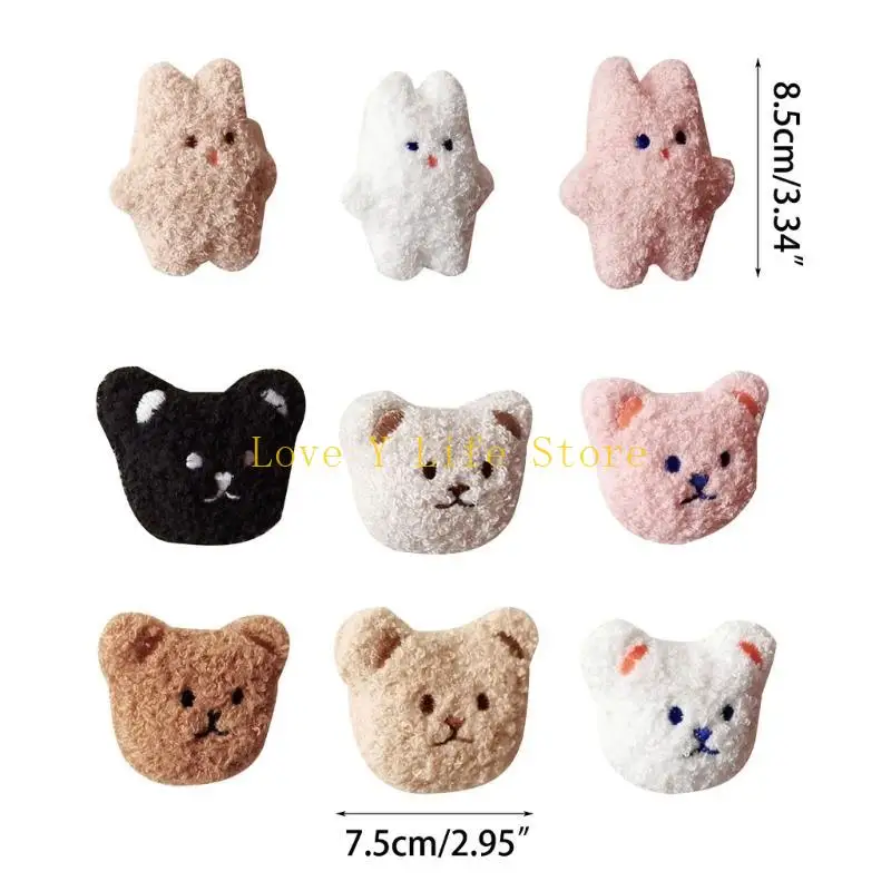 L74C Türgriff Stoßfänger selbstklebende Cartoontiere Wandschutztürknöpfe Wand