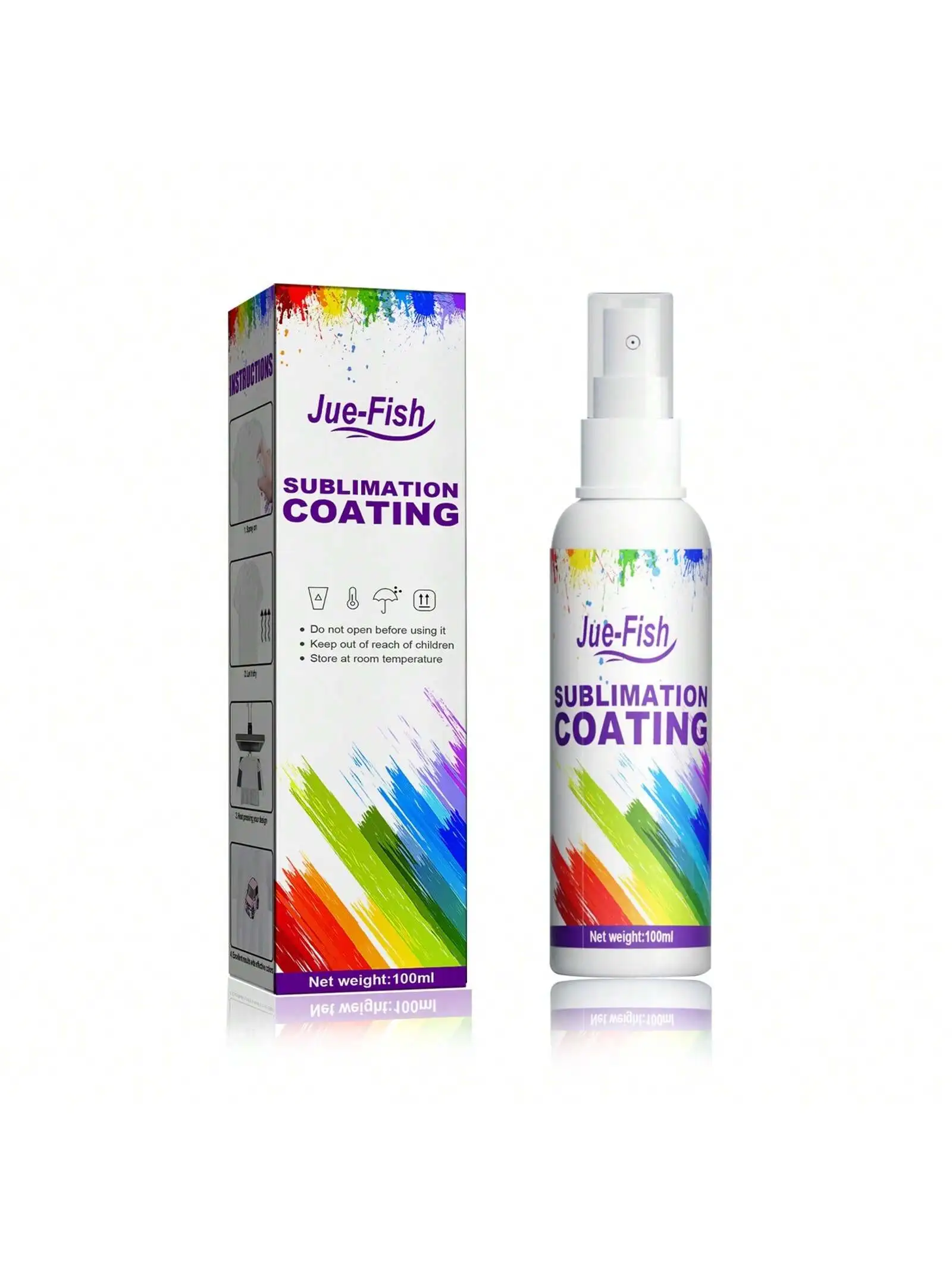 Sublimation coating spray, fast-drying super adhesive, suitable for fabric polyester T-shirt wooden canvas handbag 100ML