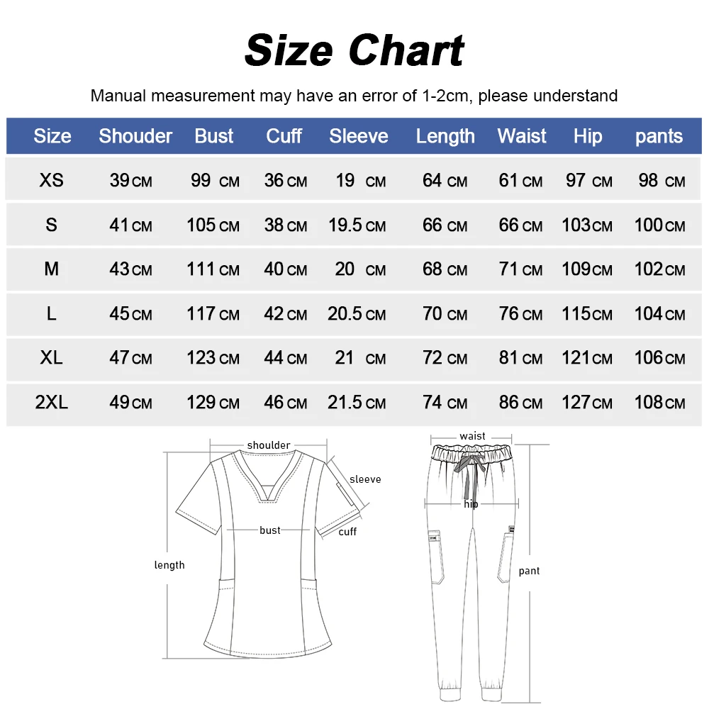 Scrub Women Sets Nurse Uniforms Stretch Scrubs Sets Surgical Uniform Female Nurses Accessories Dentist's Short Sleeved Top Pants