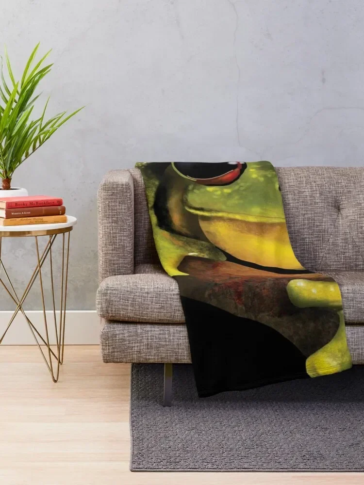 Red-eyed Tree Frog Throw Blanket warm for winter manga Blankets