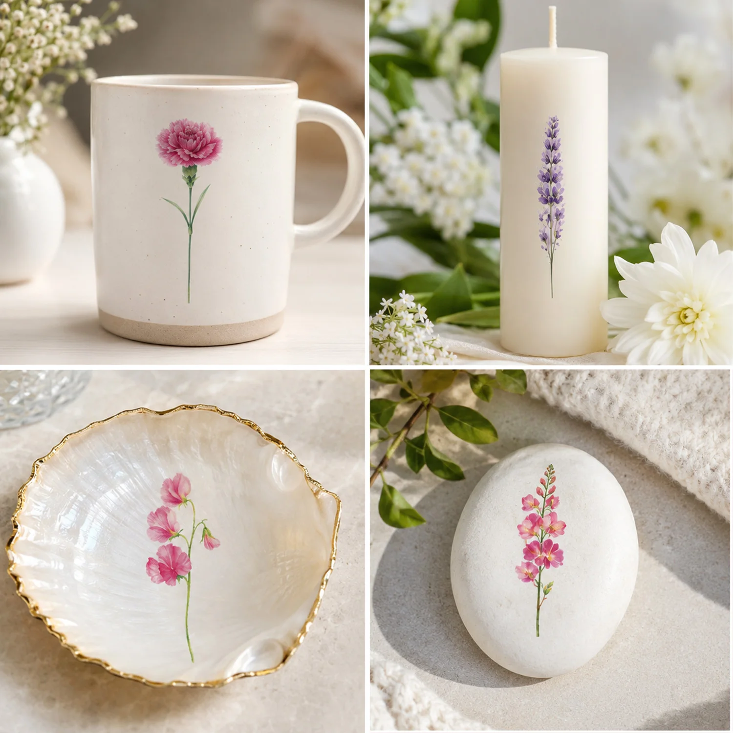 12 Sheets Watercolor Flower La - Body Jewelry Tattoo 评论和价格