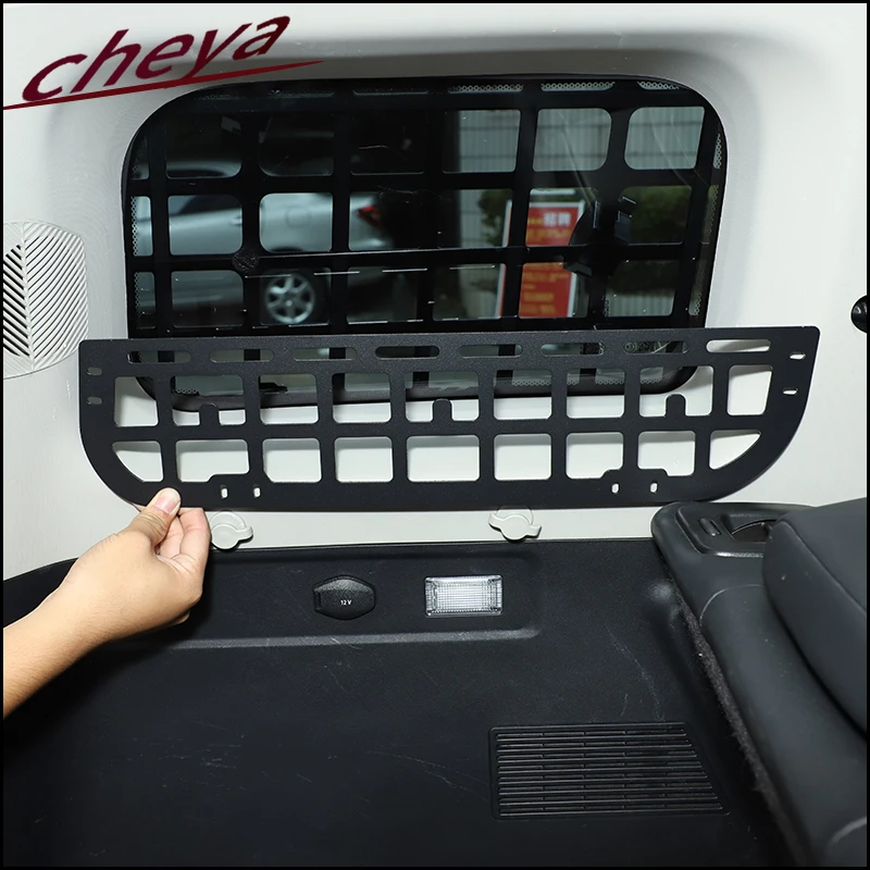 

For Chery ICAR 03/Jaeco J6 2024+ Aluminum alloy Car Trunk Side Window Storage Fence Storage Shelf Organizer Rack accessories