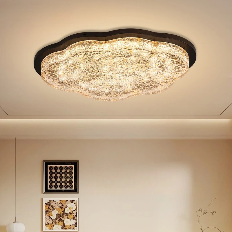 Mid Ancient Style Creative Flower Shaped Ceiling Light Designer Luxury Living Room Bedroom Dining Room Art Lighting Ceiling Lamp