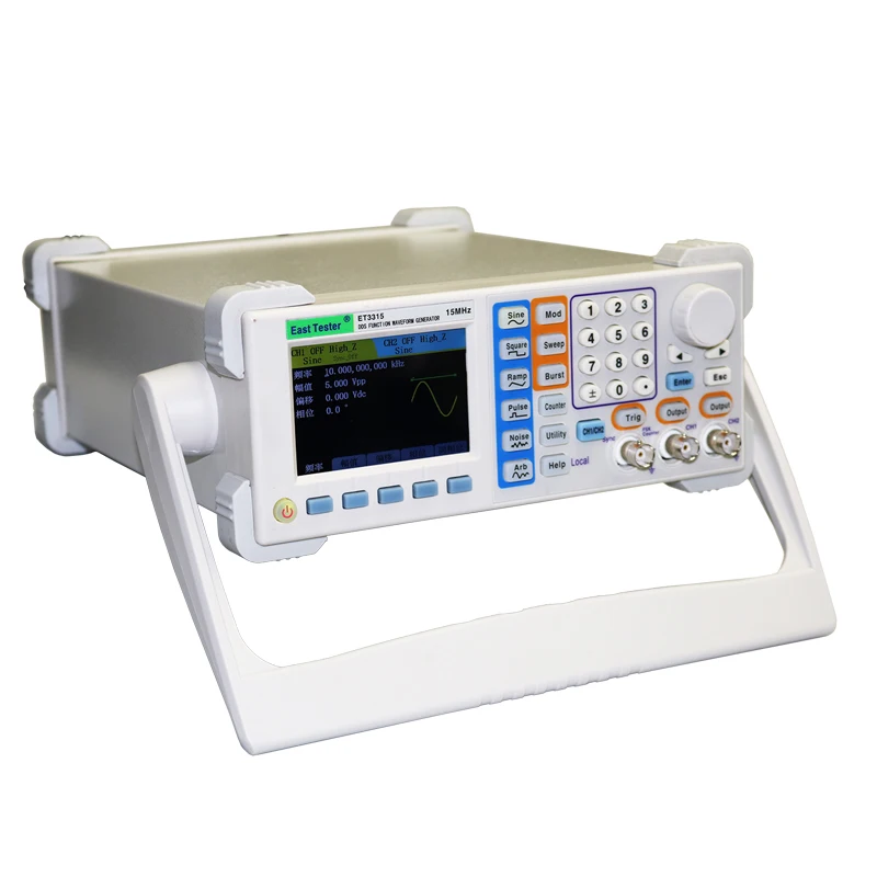 Zweikanaliger Funktions-/Wellenformgenerator der ET33X-Serie, 3,5 Zoll, 480 x 320 TFT, LCD, 4 Modelle ET3315X, ET3325X, ET3340X, ET3360X