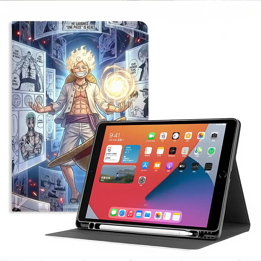 Case for Apple iPad Air 11 13 M4 M3 M2 A16 2026 10th 7/8/9th Pro11 13 With Pencil Holder Air 4/5/6th Cartoon One P-ieces