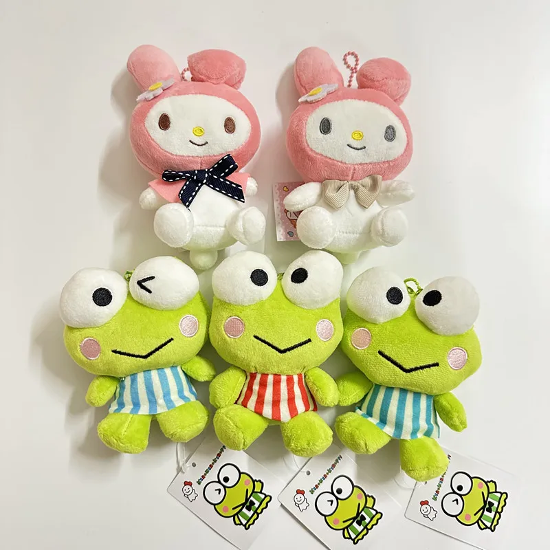 Kero Kero Keroppi Sanrio moja melodia Cartoon pluszowe wypełnione lalka cudowny plecak wisiorek mała żaba breloczek prezenty dla chłopców dziewcząt