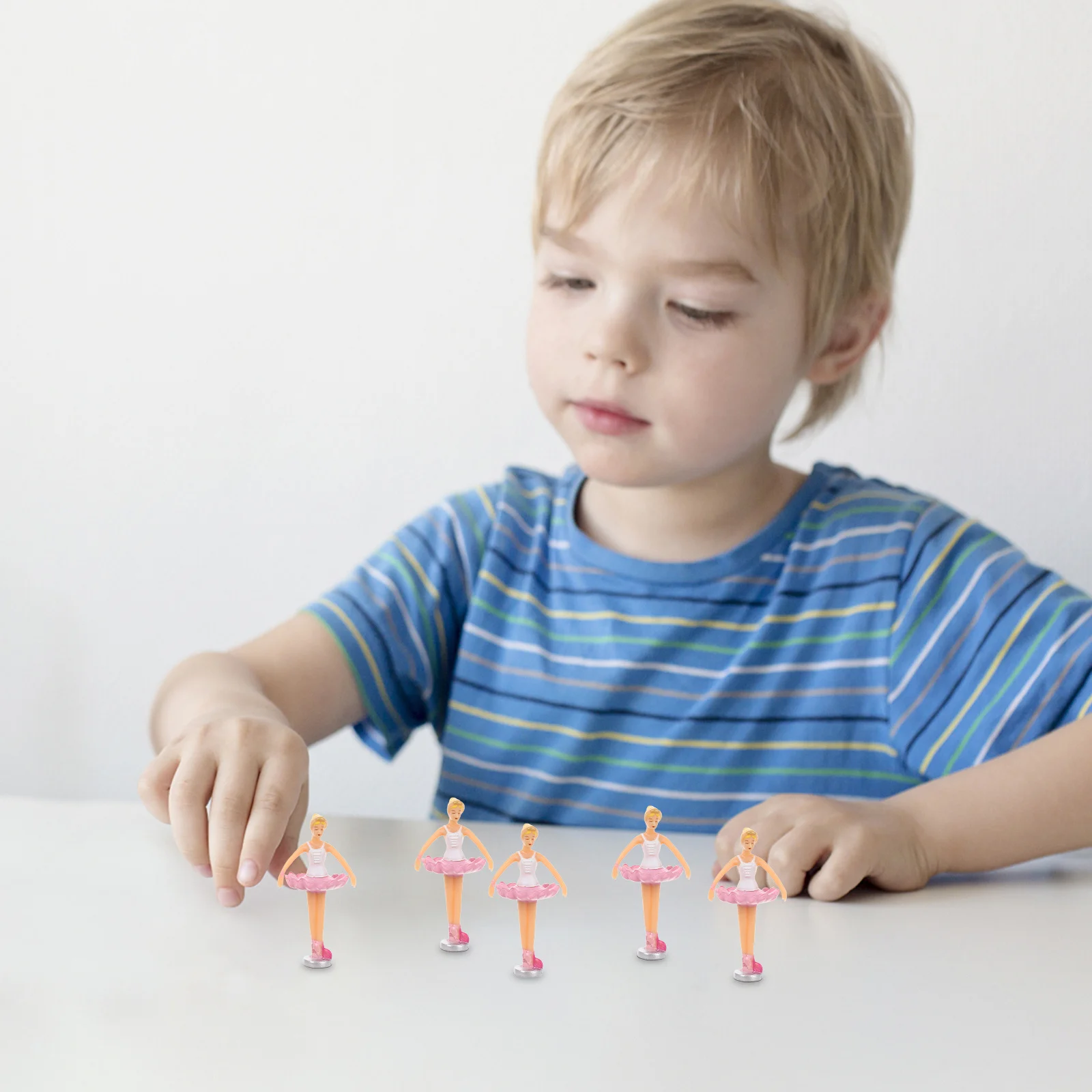 

3pcs 3 Pieces Ornaments Ballet Room Decor Statue Dance Dancer Lovers Music Figurine