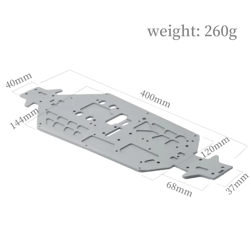 Kyosho MP10 Aluminum Hard Main Anodized Chassis - KYOIF601 1/8 RC Car Upgrade Parts Accessories