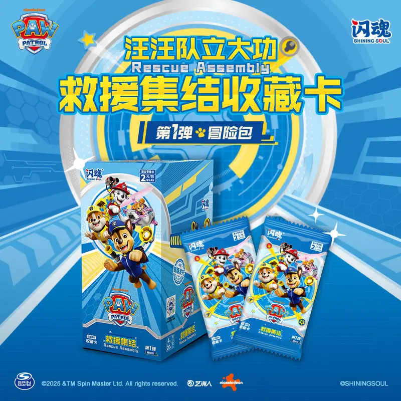 PAW Patrol Official Rescue Mission Cards -Collectible Trading Card Set Anime for Kids Character Game FestivalGift Shining Soul